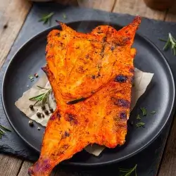 Half Charcoal Chicken Dry