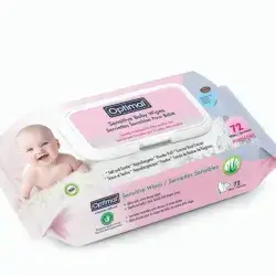 Optimal Powder Puff Wipes And Cover 72 Pcs //مناديل بودرة مثالية 72 قطعة