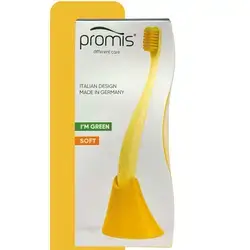Promis Yellow Brush & Holder SOFT
