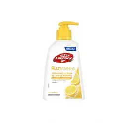 LIFEBUOY Hand Wash, Lemon Fresh, for 100 percent stronger germ protection and 10x odour removal, 200ml