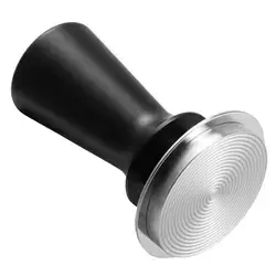 58mm Coffee Tamper with Ripple Base – Black