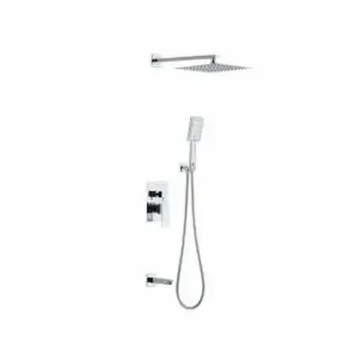 Duxxa Built-In Shower Set Square - Chrome - 50