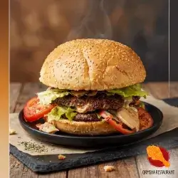 Mushroom Cheese Burger