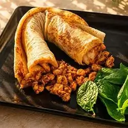 Beef Tantuni in Iraqi Bread with Cheese