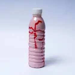Large Banana, Milk, And Strawberry Bottle