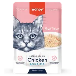 WANPY Super Premium Chicken & Shrimp For Cat 85g