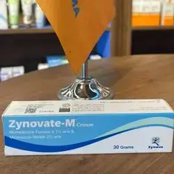 zynovate-m cream mometasone 0.1% + miconazole 2% 30gm