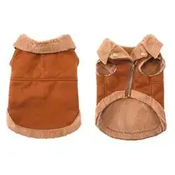 Dog jacket stylish quilt beige XS