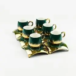 Set Of 6 Green Cups