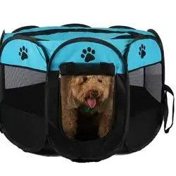 Pet playpen- Blue & Black 130cm