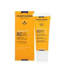 ISISPHARMA UVEBLOCK SPF80 tinted cream sunscreen