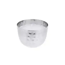 Wax Votıve Hammered 7Cm Sılver