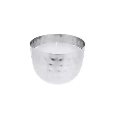 Wax Votıve Hammered 7Cm Sılver