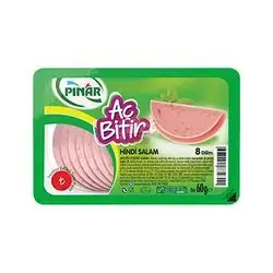 Pinar Turkey Salami Slice 60 Gm