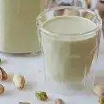 Pistachios With Milk And Ice Cream
