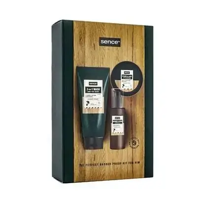 Sence Beauty The Perfect Barber Proof Kit For Him 3Pcs - 50mlx50gx150ml