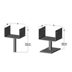 U Form - With Base - Stainless