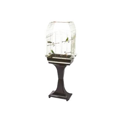 Bird Cage – Gold & Brown with Stand