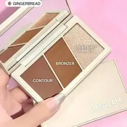 SHEGLAM Trio Hero Face Palette-Gingerbread Contour Dual-Use Multi-Use Sculpt Powder.