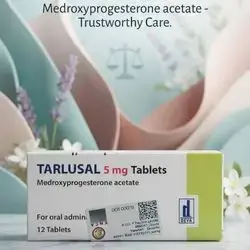 TARLUSAL 5 mg Medroxyprogesterone acetate (12 Tablets)