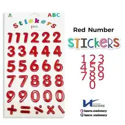 English number stickers