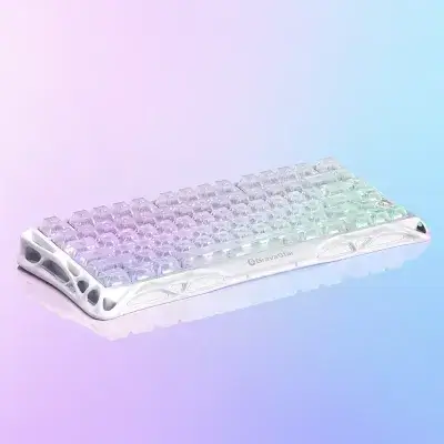 GravaStar Mercury K1 Lite 75% Mechanical Wireless Gaming Keyboard - Crystal Aurora