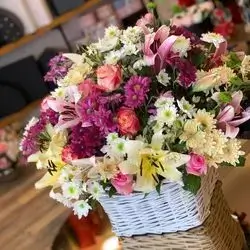Mixed Flower Basket