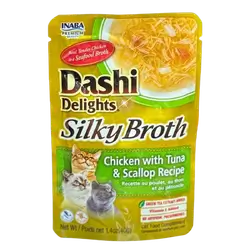 INABA Dashi Delights Silky Broth Chicken with Tuna & Scallop Recipe