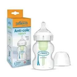 DrBrowns Natural Flow Anti-Colic Options + Baby Bottel (GLASS)150ml