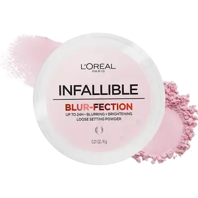 INFALLIBLE BLur-Fection Longwear Loose Setting Powder 05 DEEP PINK 6g _ L'OREAL PARIS