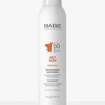 babe - pediatric spf50 transparent sunscreen spray 200ml