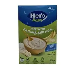 هيرو بيبي - سيريلاك بالرز مع الحليب و الموز 4+ اشهر//Hero Baby - Cerelac Rice with Milk and Banana 4+ Months