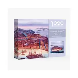 1030-piece mini jigsaw puzzle featuring a scenic oil painting of Venice, Italy.