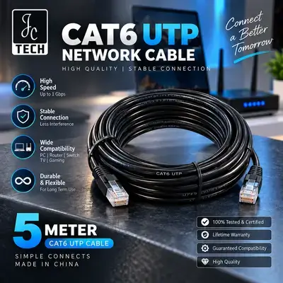 High Speed Computer Lan Cable Cat 6 5M