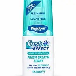 Wisdom fresh effect minty antibacterial fresh breath spray 12.5ml