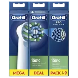 PRO Cross Action Toothbrush Heads 9 Pack _ Oral-B