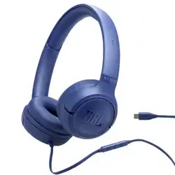 JBL Tune 530C USB-C Wired On-Ear Headphones – Blue