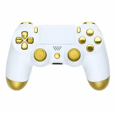 DUALSHOCK 4 Wireless Controller (White & Gold)