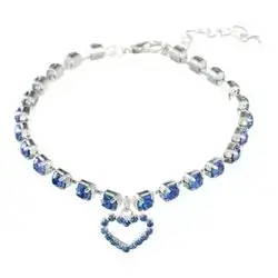 Crystal Collar Blue M
