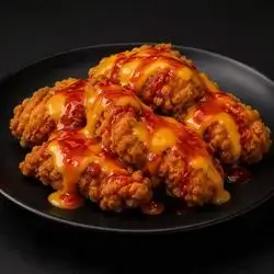 Kentucky with Cheddar & Chili Sauce + Fries