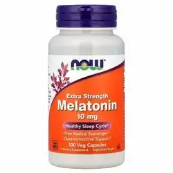 Melatonin 10 mg (now) Healthy sleep cycle 100veg capsules