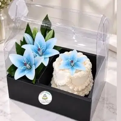 Box Cake With Flower