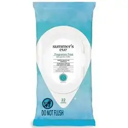 Summer's Eve Frangrance Free Daily Gentle Cloths 32 cloths