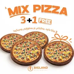Mega Offer ( 3 Mixed Pizza + 1 Free )