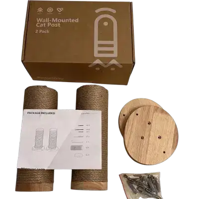 Fukumaru Wall-Mounted Cat Post 2 Pcs