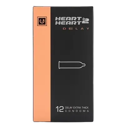 Delay Extra Thick Condoms 12Pcs _ HERAT 2 HEART