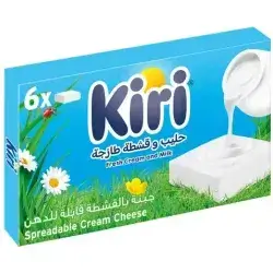 Kiri Square Spreadable Cream Cheese (6 Portions), 108g