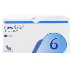 novofine 31G 6mm Injection Needles (100 needles)