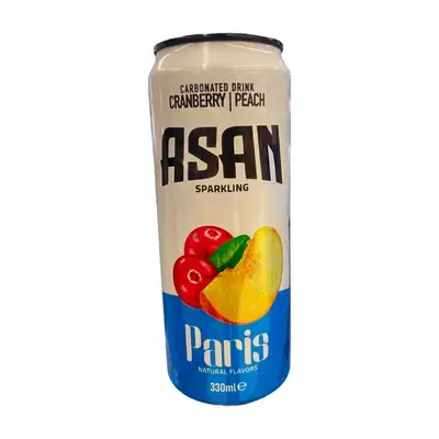 Asan Spdrink Peach&cranberry 330ml