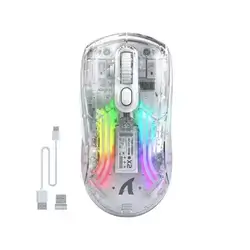 Attack Shark x2 [Wired+2.4G+BT] Mouse (White)